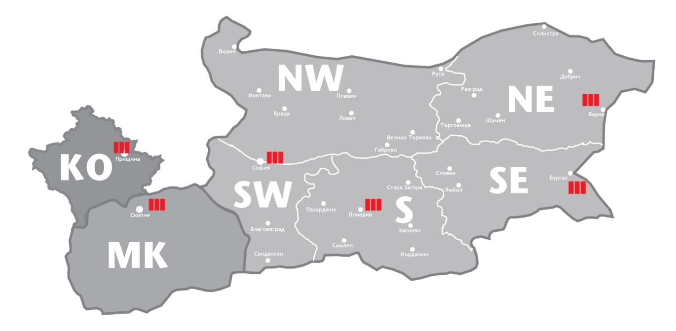 Sales Areas 2016 BG MK KO