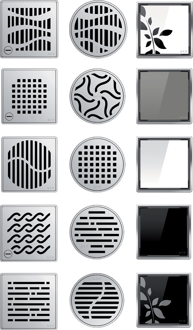 Showerpoint Gratings